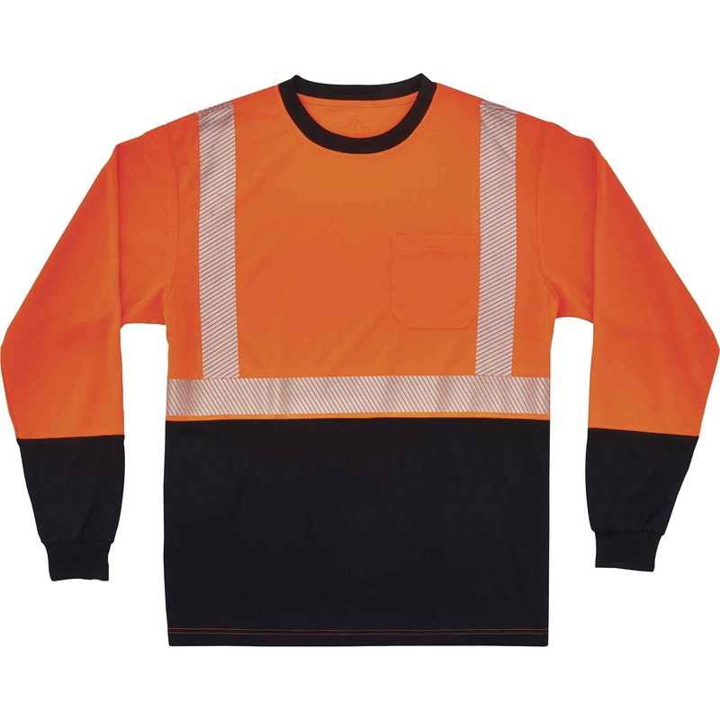 GloWear 8281BK Type R Class 2 Front Long Sleeve T-Shirt – EGO22682