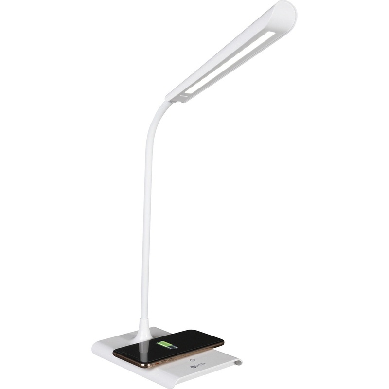 OttLite Power Up LED Desk Lamp with Wireless Charging – OTTCS030QISHPR