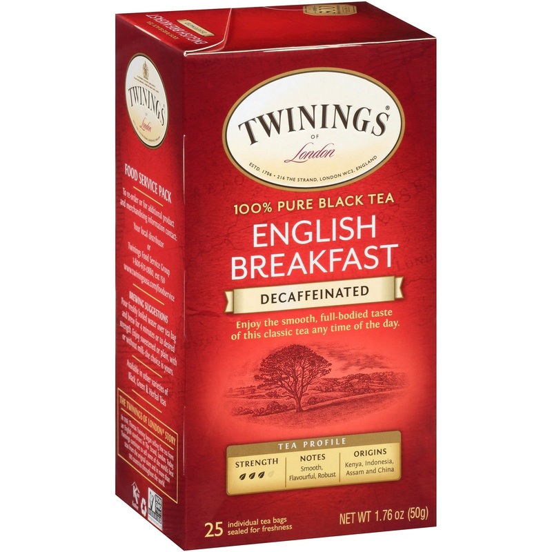 Twinings of London Decaf English Breakfast Black Tea Bag – TWG09182