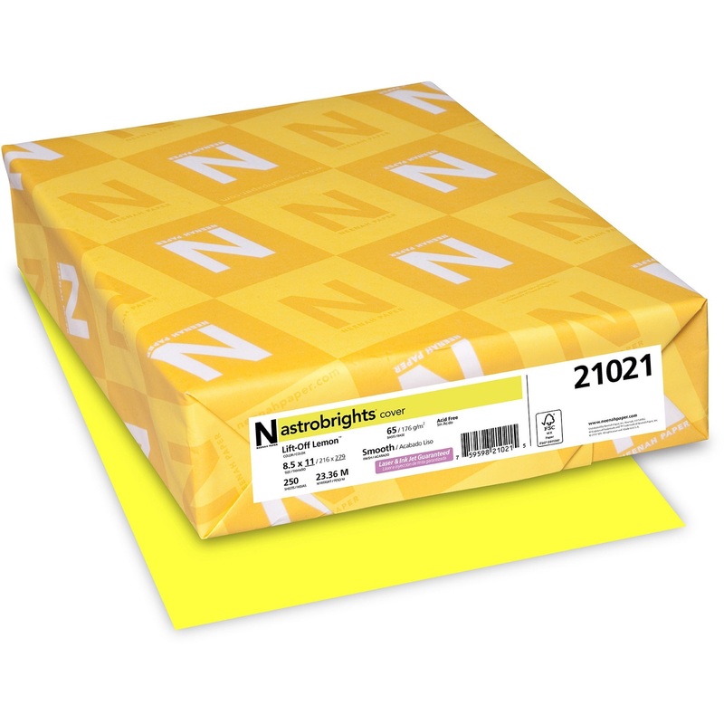 Astrobrights Color Card Stock – Lift-Off Lemon – WAU21021