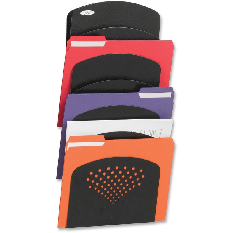 Safco Seven Pocket Letter/Legal Steel Wall Rack – SAF3185BL