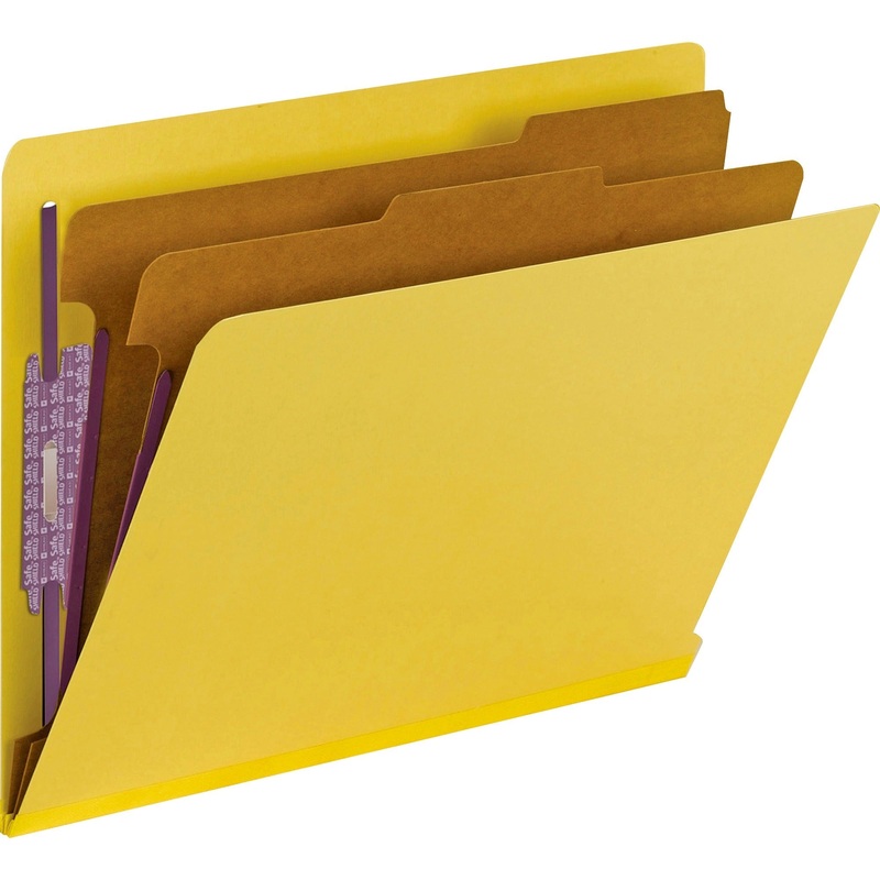 Smead 1/3 Tab Cut Letter Recycled Classification Folder – SMD26789