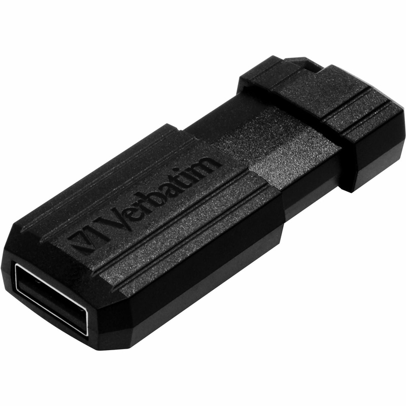 Verbatim 16GB Pinstripe USB Flash Drive – Black – VER49063