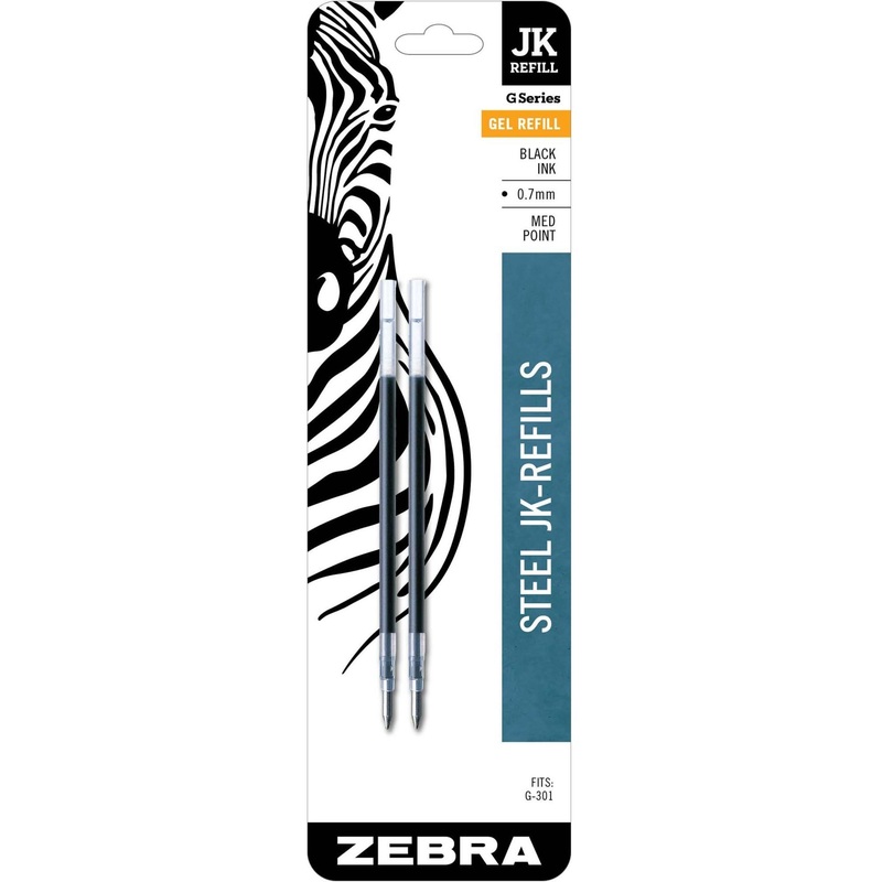 Zebra Pen G-301 JK Gel Stainless Steel Pen Refill – ZEB88112