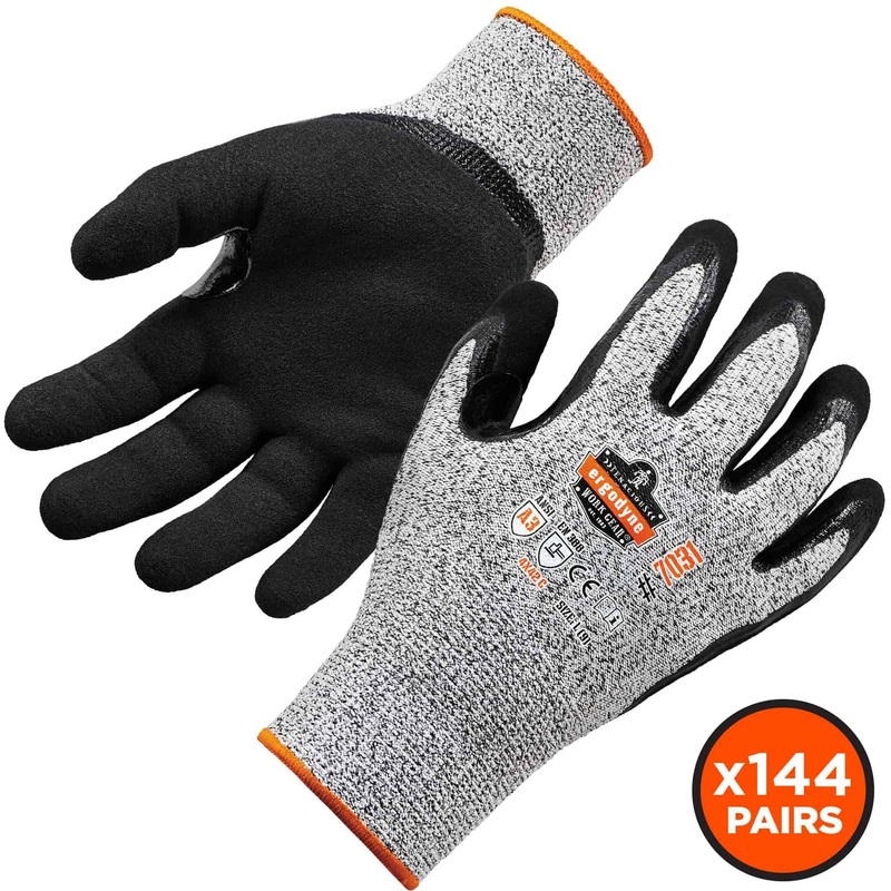 Ergodyne ProFlex 7031 Nitrile-Coated Cut-Resistant Gloves – A3 Level – EGO17884