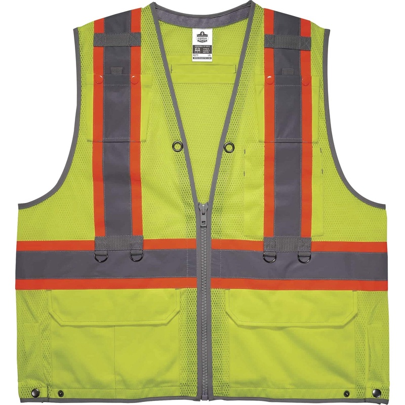 GloWear 8231TV Hi-Vis Tool Tethering Safety Vest – Type R Class 2 – EGO24177