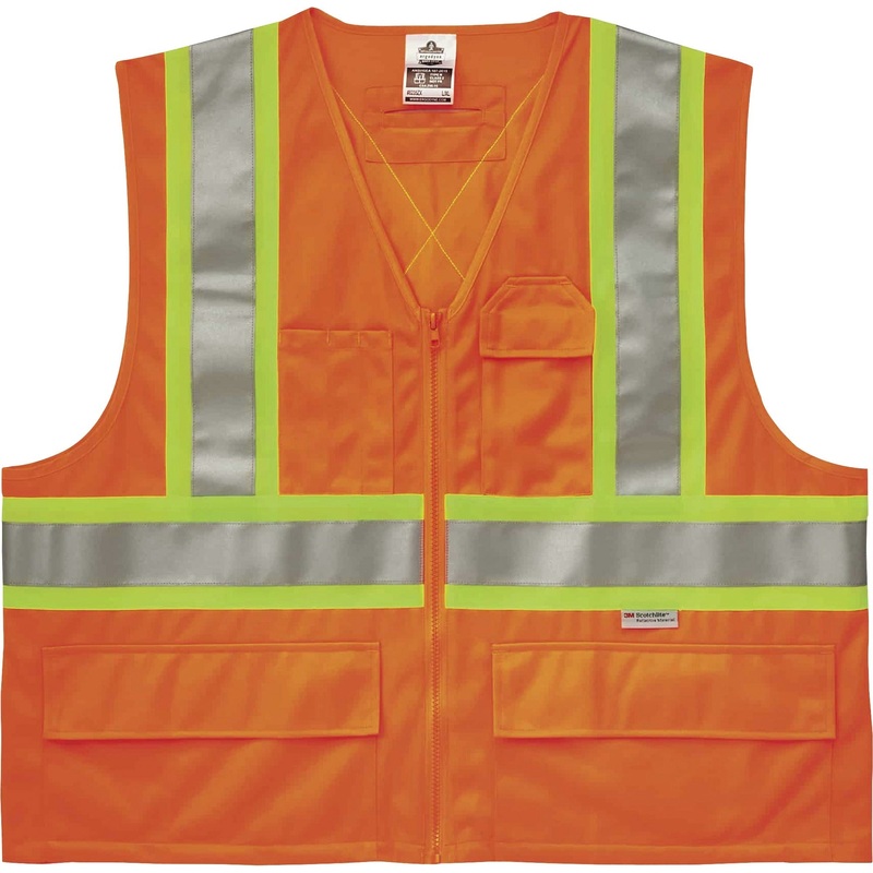 GloWear 8235ZX Type R Class 2 Two-Tone X-Back Vest – EGO26187