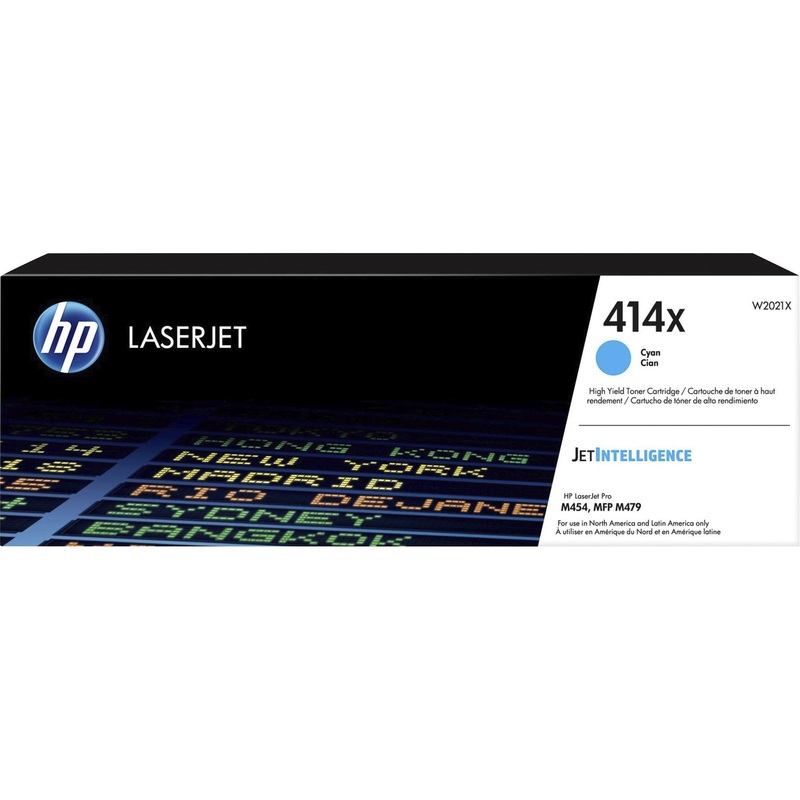 HP 414X (W2021X) Original High Yield Laser Toner Cartridge – Cyan – 1 Each – HEWW2021X