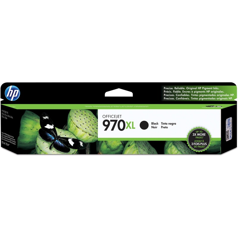 HP 970XL (CN625AM) Original High Yield Inkjet Ink Cartridge – Single Pack – Black – 1 Each – HEWCN625AM