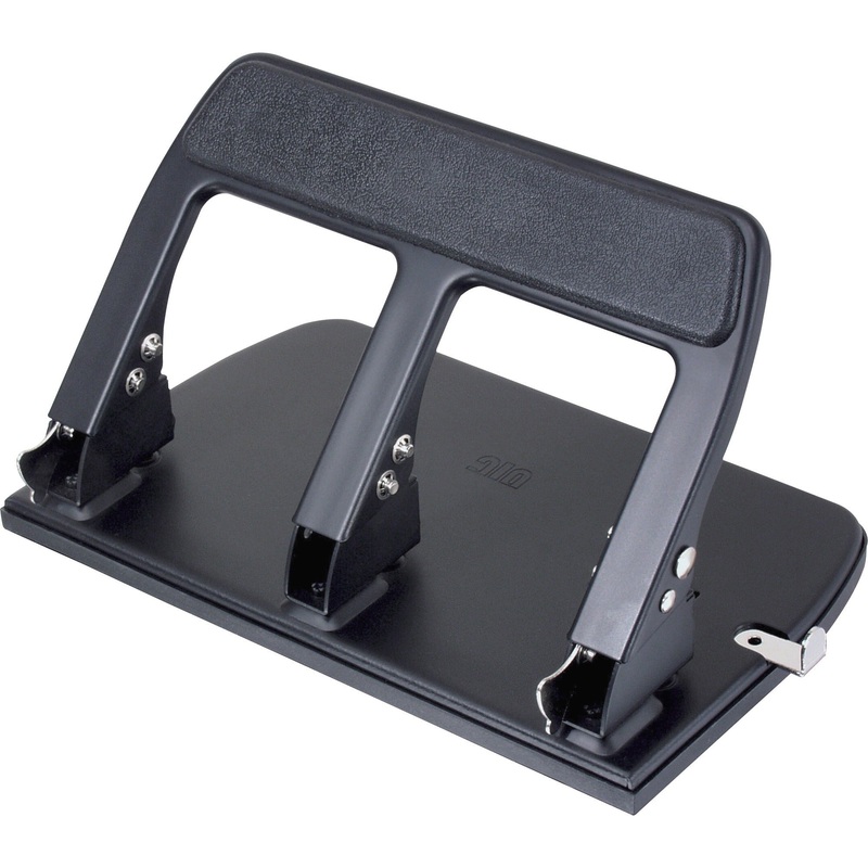 Officemate Heavy-duty 3-hole Punch with Padded Handle – OIC90089