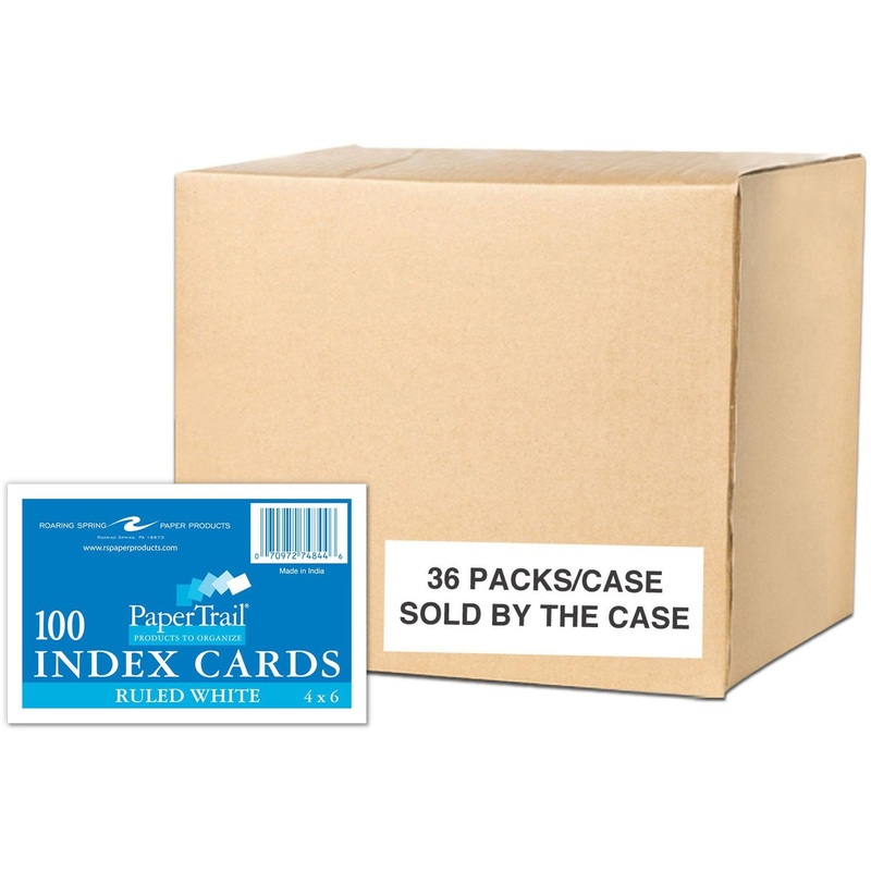 Roaring Spring PaperTrail Ruled Index Cards – ROA74844CS
