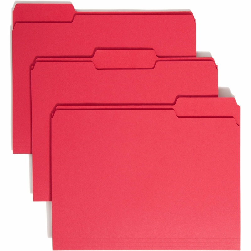 Smead 1/3 Tab Cut Letter Recycled Top Tab File Folder – SMD12743
