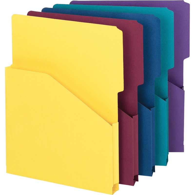 Smead 2/5 Tab Cut Letter Recycled File Pocket – SMD75445