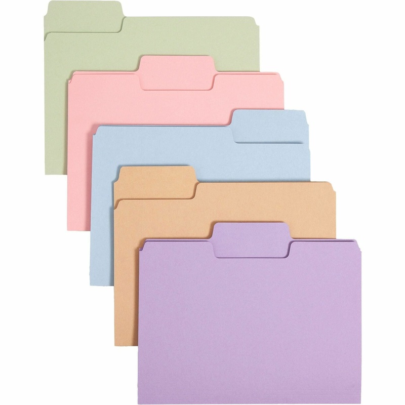 Smead SuperTab 1/3 Tab Cut Letter Recycled Top Tab File Folder – SMD11961