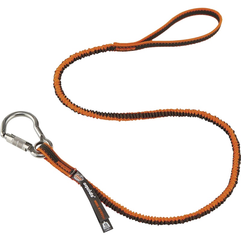 Squids 3101F(x) Tool Lanyard – Stainless-Steel Carabiner + Loop – 15lbs / 6.8kg – EGO19803