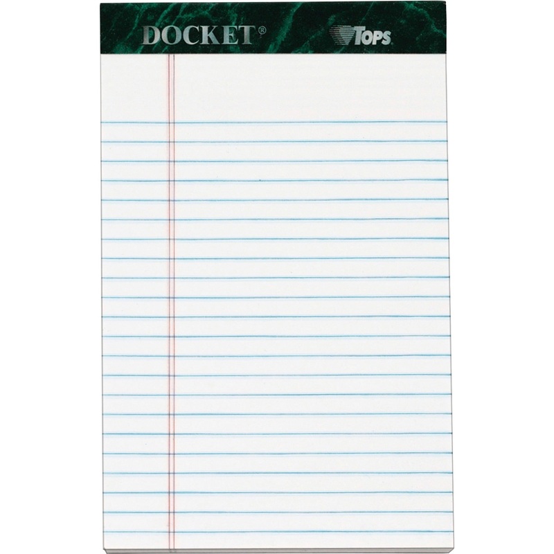 TOPS Docket Letr – Trim White Legal Pads – Jr.Legal – TOP63360