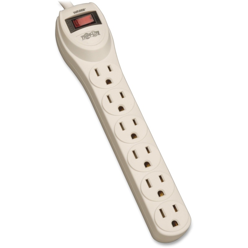 Tripp Lite Waber Power Strip 6-Outlet Industrial 5-15R 5-15P 4ft Cord 120V – TRPPS6
