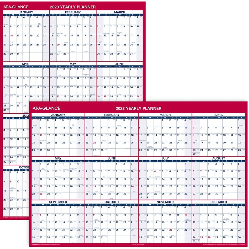 At-A-Glance Jumbo Erasable/Reversible Yearly Wall Planner – AAGPM32628