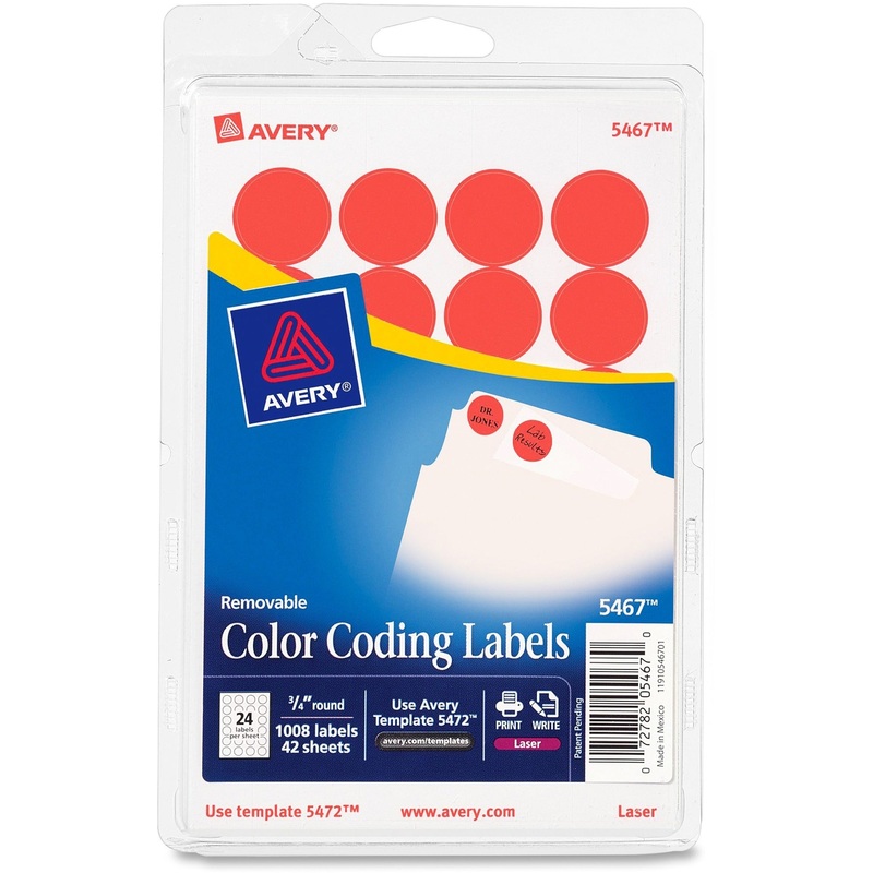 Avery Color-Coding Labels – AVE05467