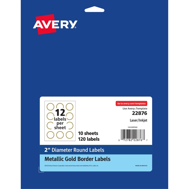Avery Easy Peel Round Labels – AVE22876