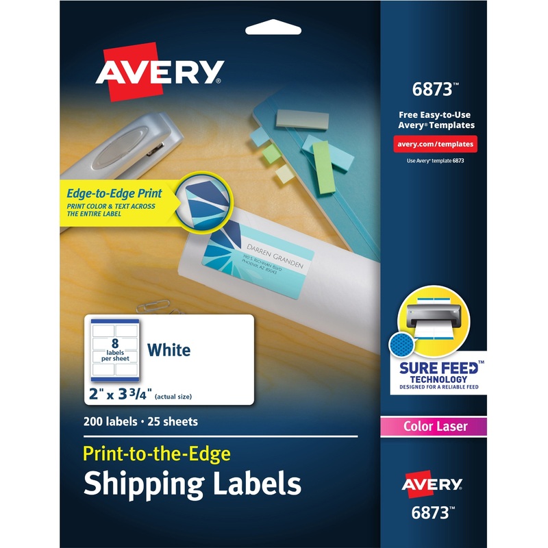 Avery Print-to-the-Edge Shipping Labels – AVE6873