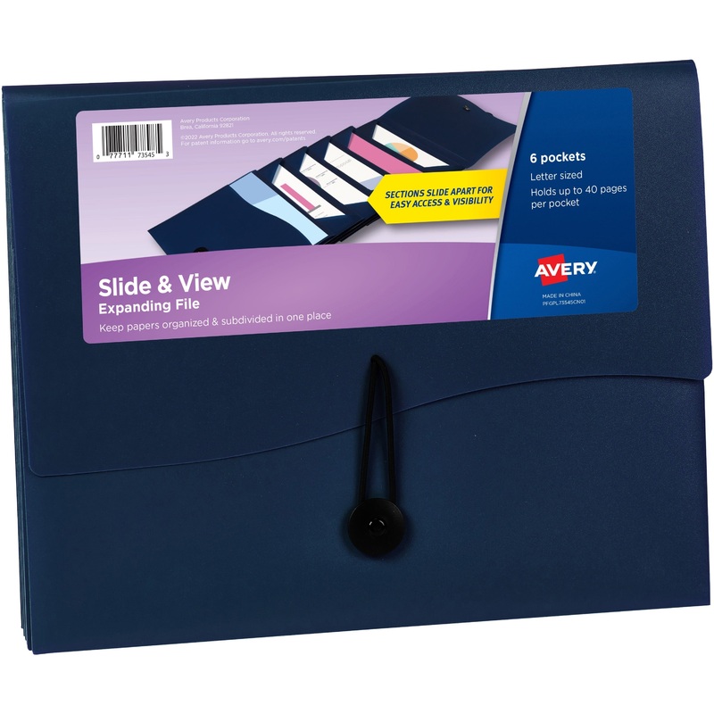 Avery Slide & View Letter Organizer Folder – AVE73545
