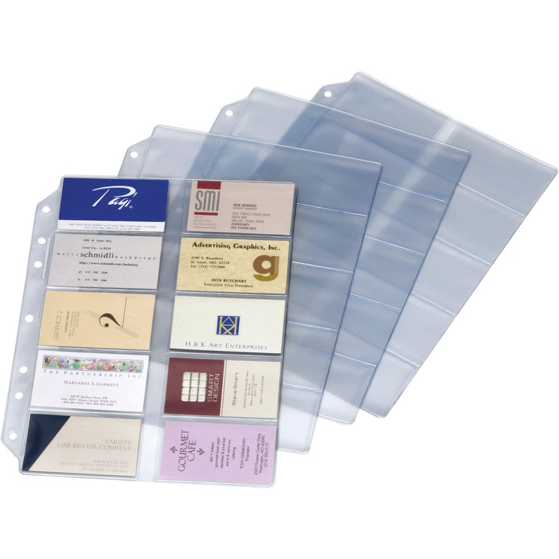 Cardinal EasyOpen Card File Binder Refill Pages – CRD7860000