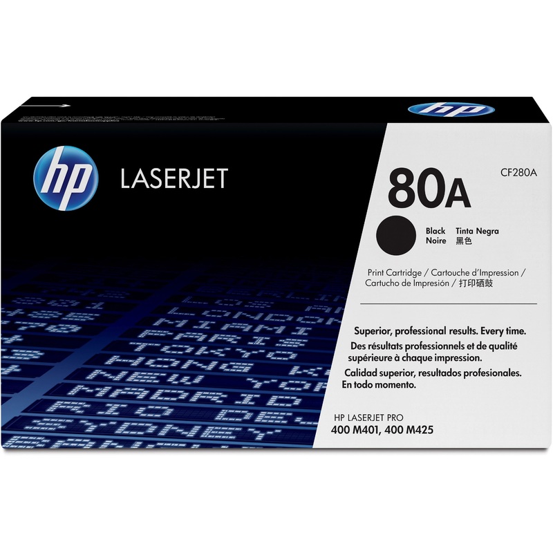 HP 80A (CF280A) Original Standard Yield Laser Toner Cartridge – Single Pack – Black – 1 Each – HEWCF280A