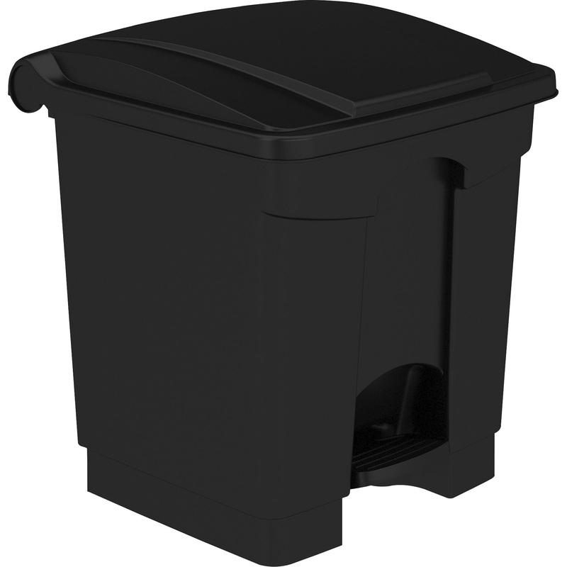 Safco Plastic Step-on Waste Receptacle – SAF9924BL