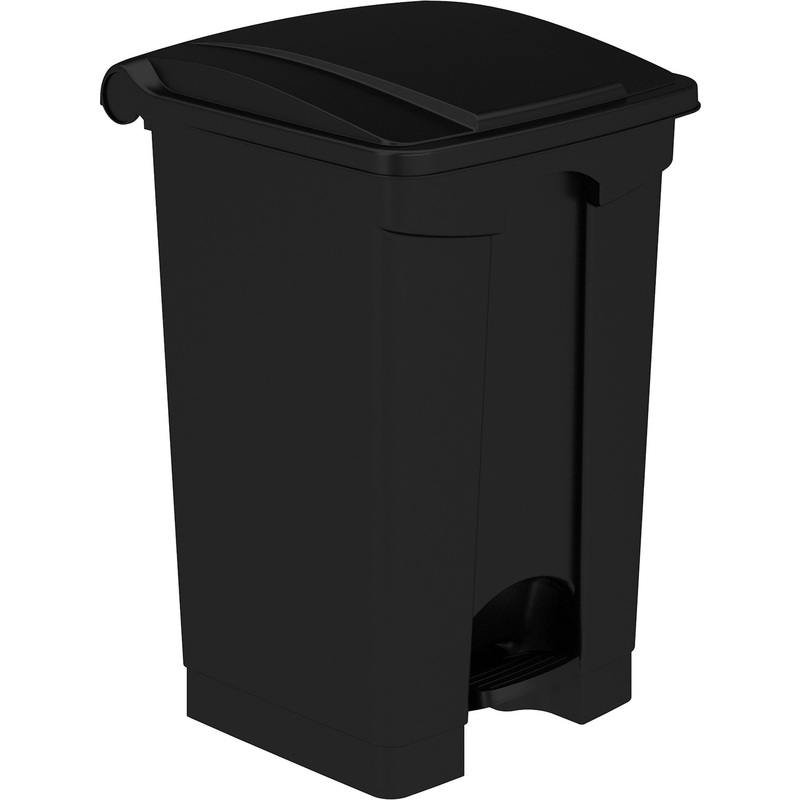 Safco Plastic Step-on Waste Receptacle – SAF9925BL