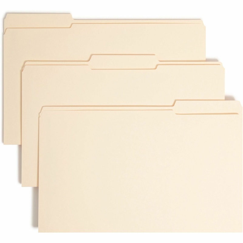 Smead 1/3 Tab Cut Legal Recycled Fastener Folder – SMD19595