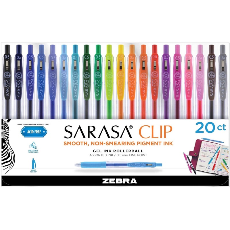 Zebra Pen SARASA Clip Retractable Gel Pen – ZEB47220