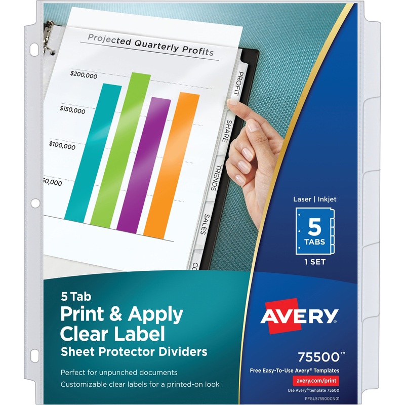 Avery Index Maker Index Divider – AVE75500