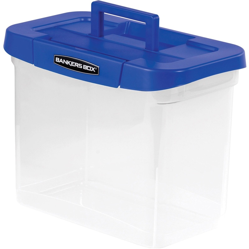 Bankers Box Heavy Duty Portable Plastic File Box – FEL0086301