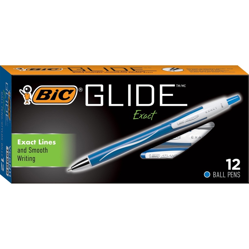 BIC Glide Exact Retractable Ballpoint – BICVCGN11BE