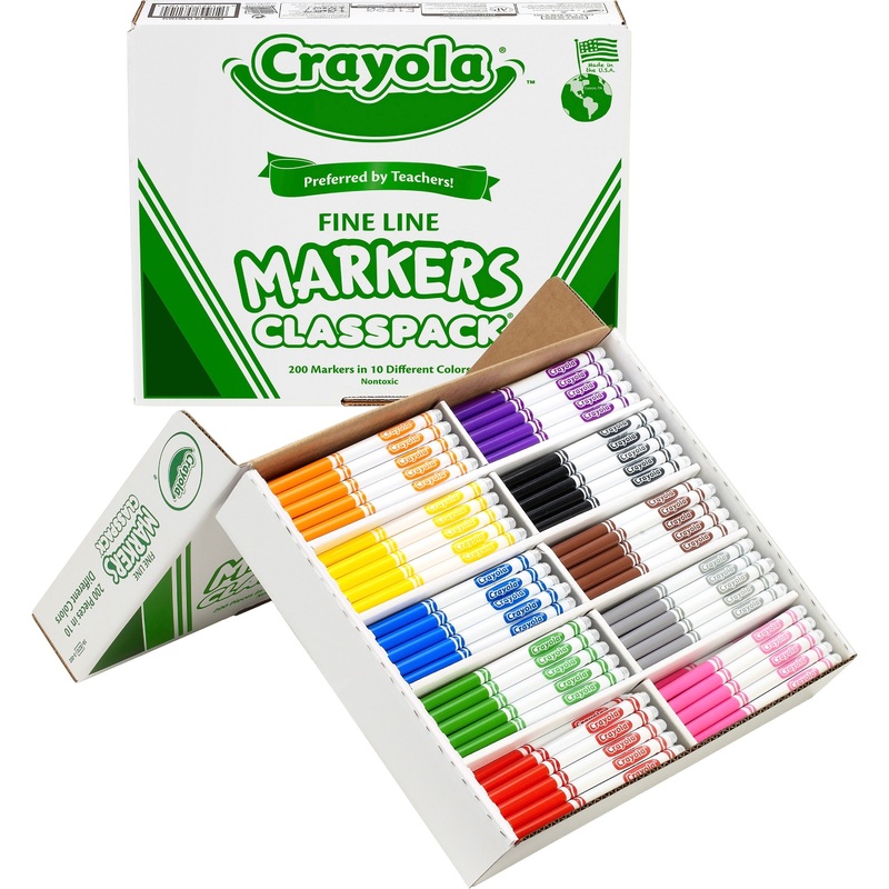 Crayola 10-Color Marker Classpack – CYO588210
