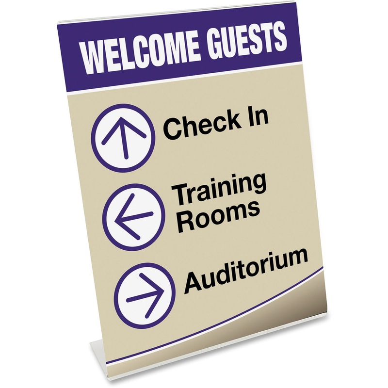 Deflecto Classic Image Slanted Sign Holder – DEF69701
