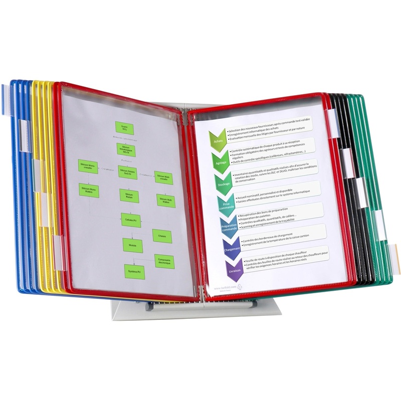 Djois by Tarifold Color-coded 20-Pocket Desktop Starter Set – TFID292