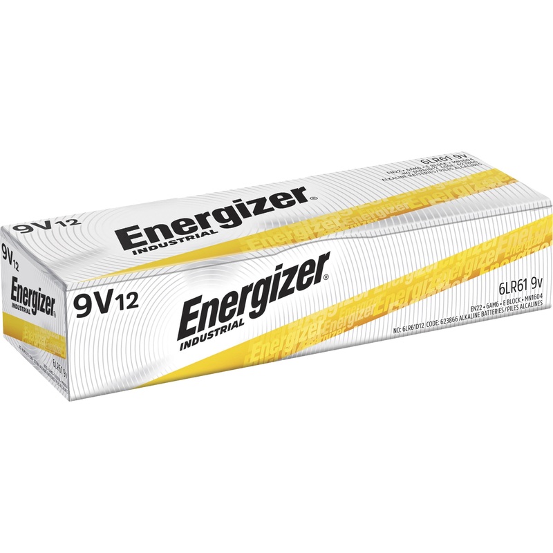 Energizer Industrial Alkaline 9V Batteries, 12 pack – EVEEN22