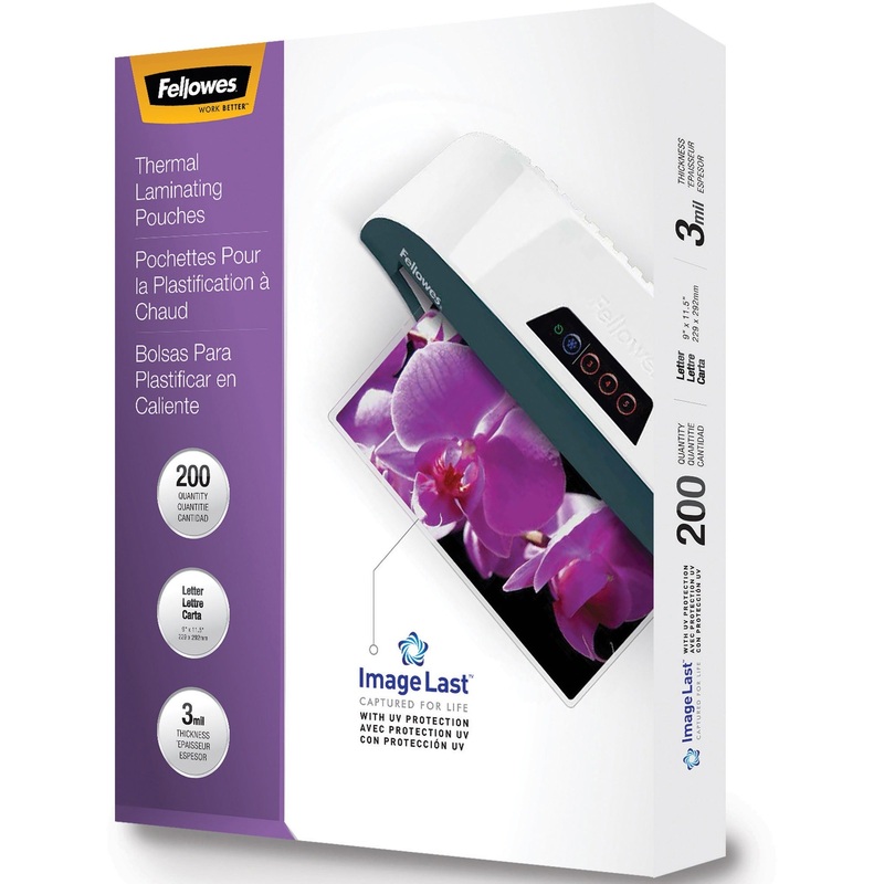 Fellowes ImageLast Jam-Free Thermal Laminating Pouches – FEL5244101