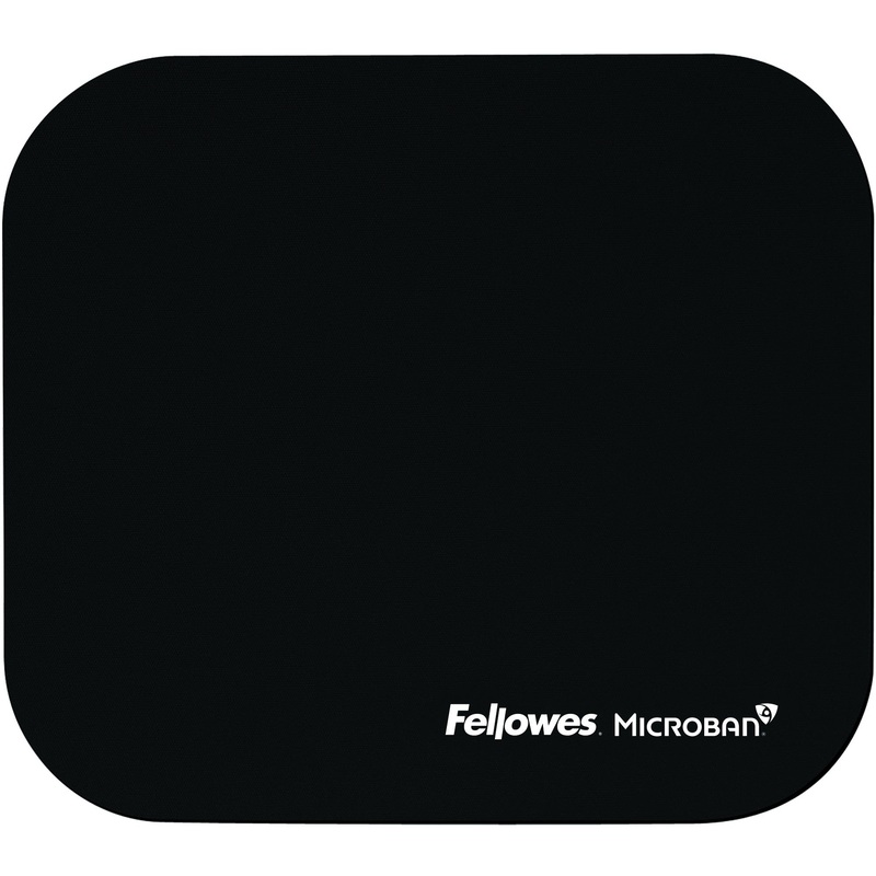Fellowes Microban Mouse Pad – Black – FEL5933901