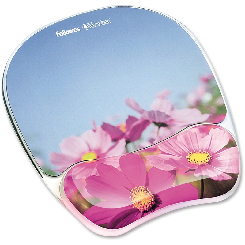 Fellowes Photo Gel Mouse Pad Wrist Rest with Microban – FEL9179001