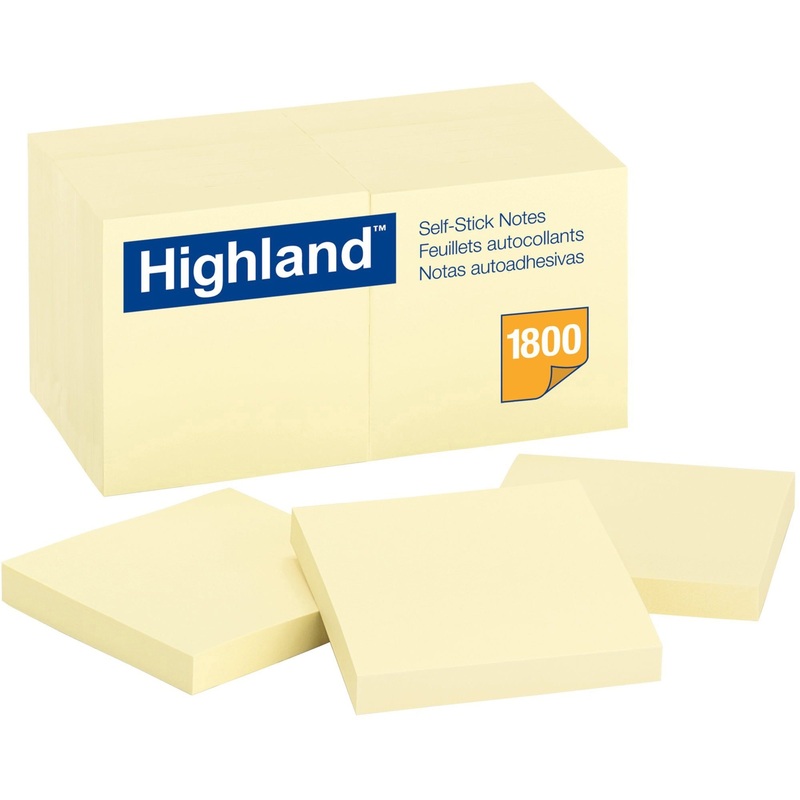 Highland Self-Sticking Notepads – MMM654918PK