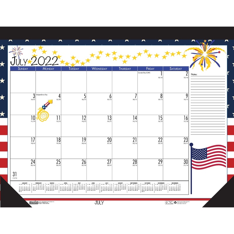 House of Doolittle Seasonal Holiday Academic Desk Pad – HOD1395