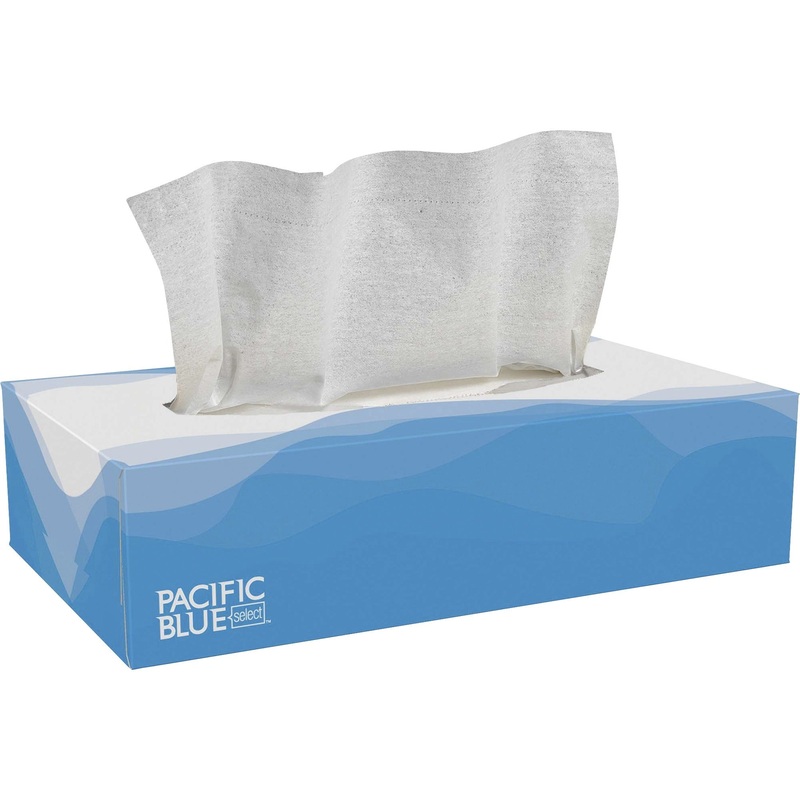 Pacific Blue Select Facial Tissue by GP Pro – Flat Box – GPC48100