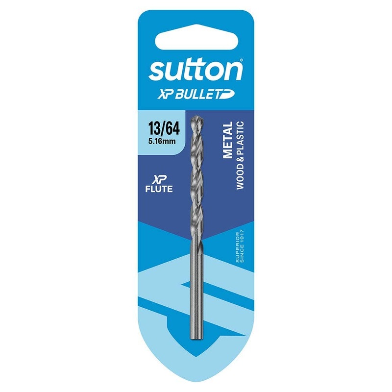 SUTTON 13/64 X 86MM HSS BRIGHT XTREME PRECISION – XP BULLET JOBBER DRILL BIT D220H0516
