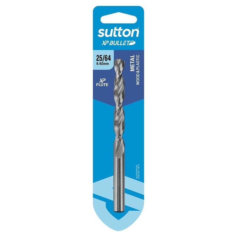 SUTTON 25/64 X 133MM HSS BRIGHT XTREME PRECISION – XP BULLET JOBBER DRILL BIT D220H0992