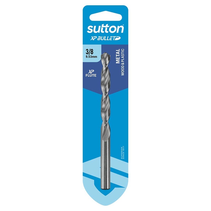 SUTTON 3/8MM X 133MM HSS BRIGHT XTREME PRECISION – XP BULLET JOBBER DRILL BIT D220H0953