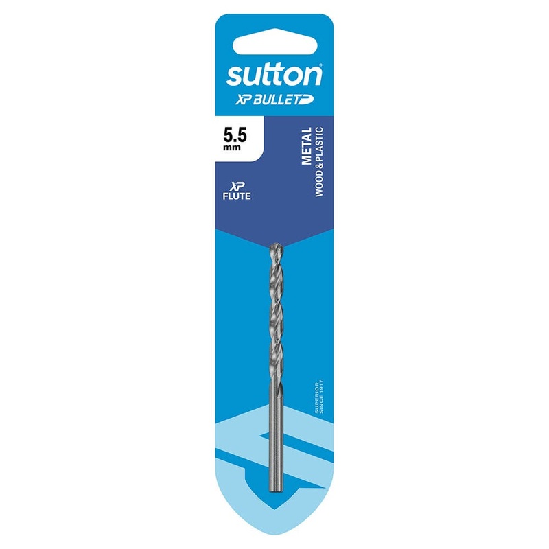SUTTON 5.5MM X 93MM HSS BRIGHT XTREME PRECISION – XP BULLET JOBBER DRILL BIT D220H0550