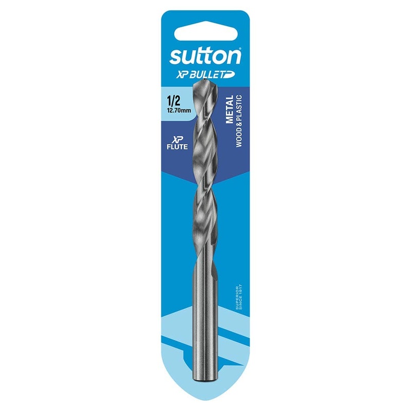 SUTTON 1/2 X 151MM HSS BRIGHT XTREME PRECISION – XP BULLET JOBBER DRILL BIT D220H1269
